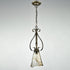 Vintage Glass Pendant Light Mini Kitchen Light with Amber Glass